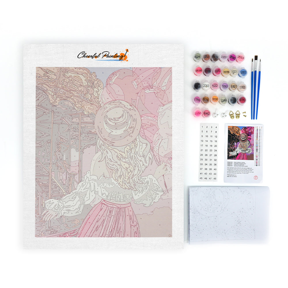 Peonía - Pintar por números