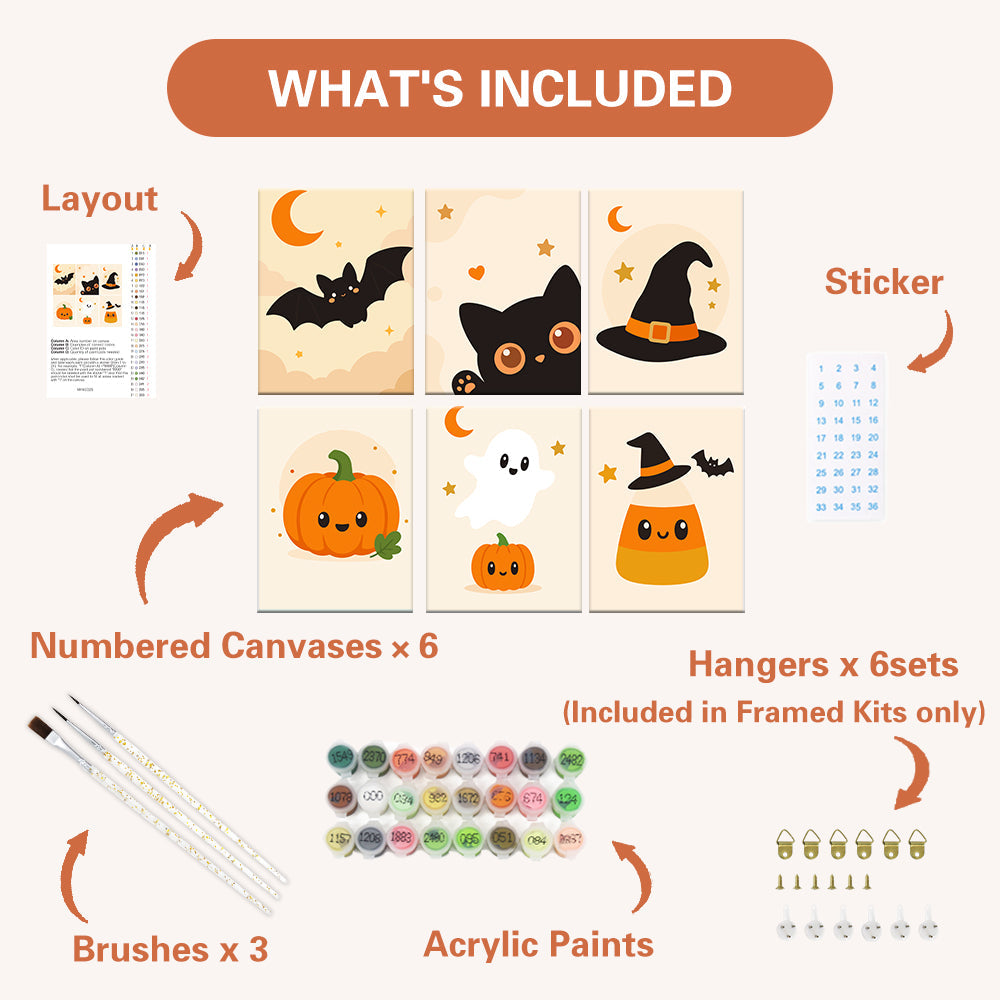 Minimale Halloween-Symbole