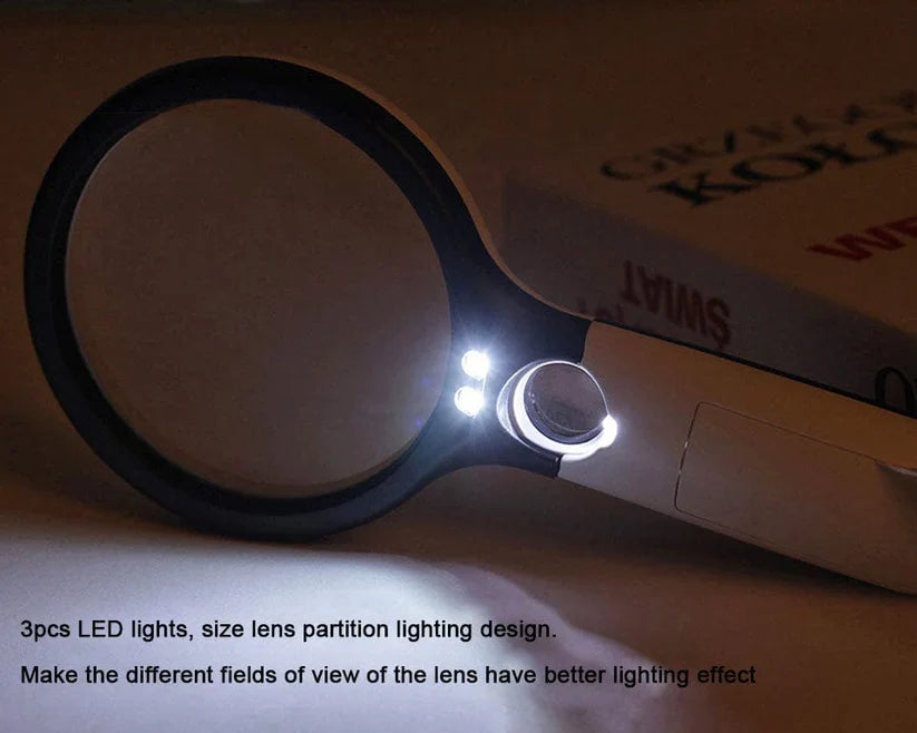Vergrootglas met LED-licht