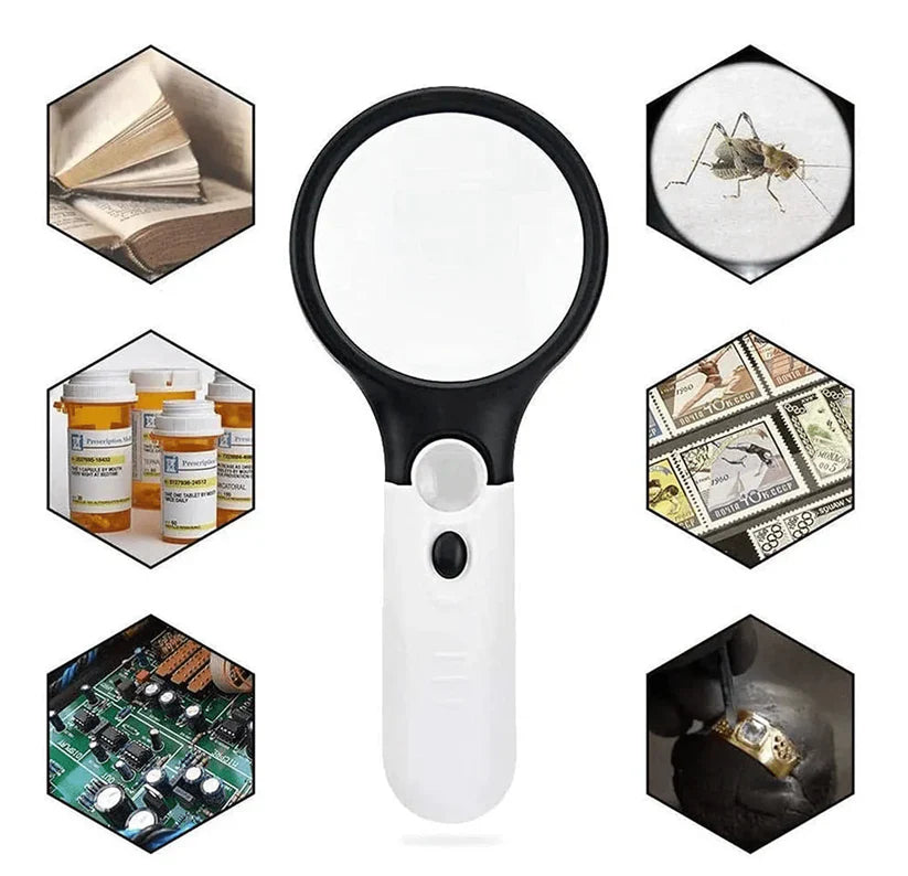 Lupa con luz LED