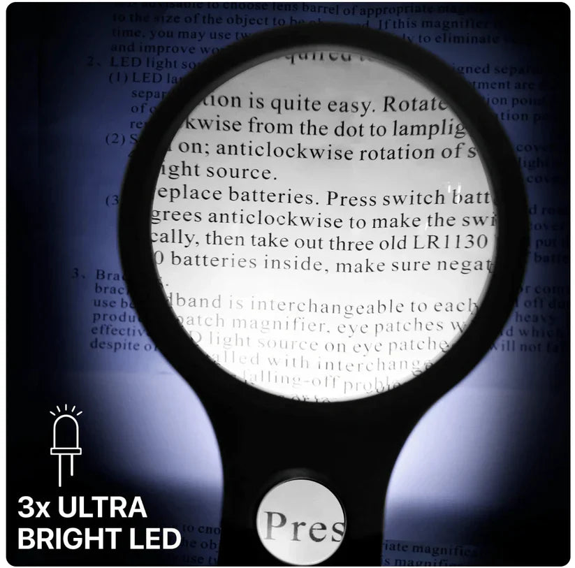 Lupa con luz LED