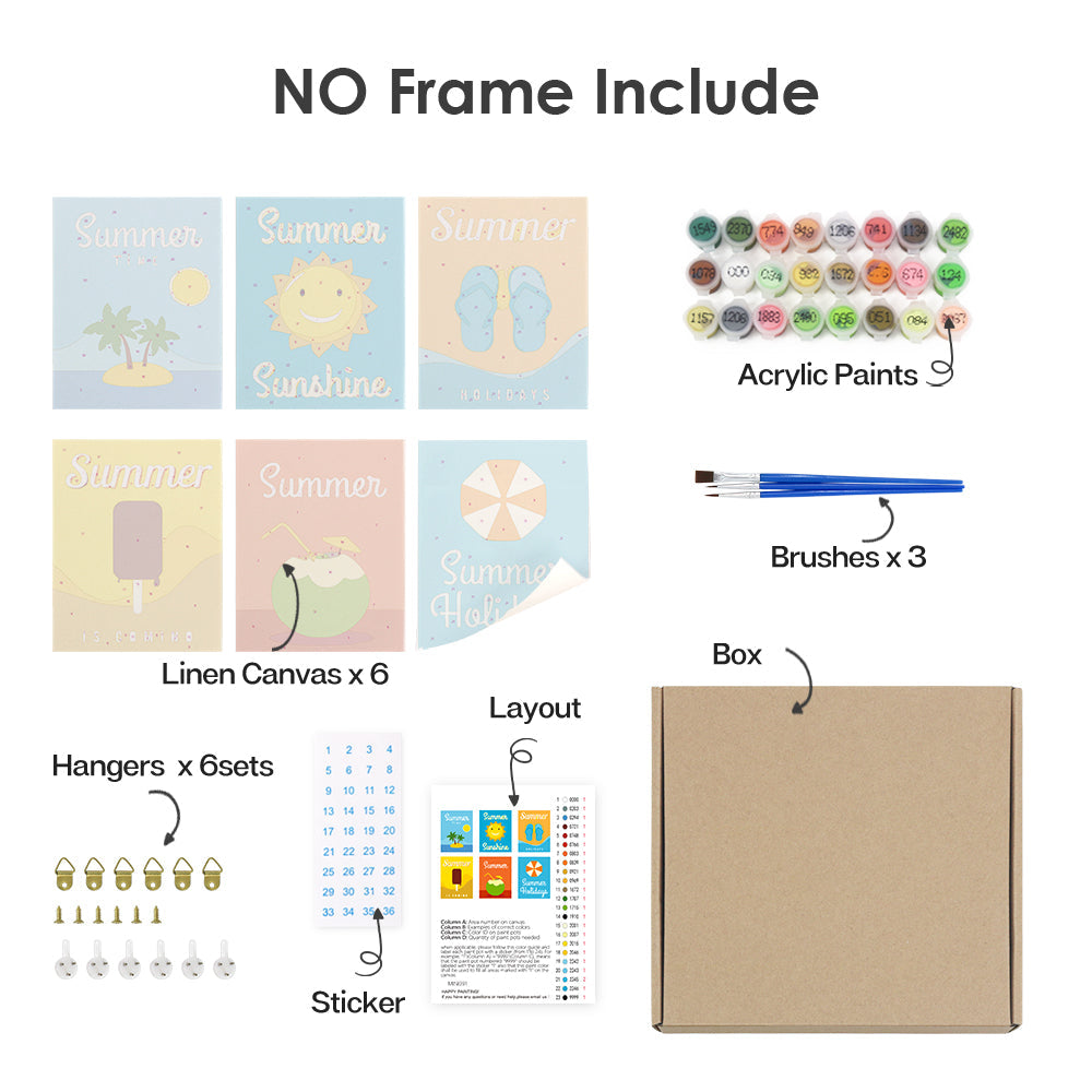 Sommerglanz – Malen nach Zahlen