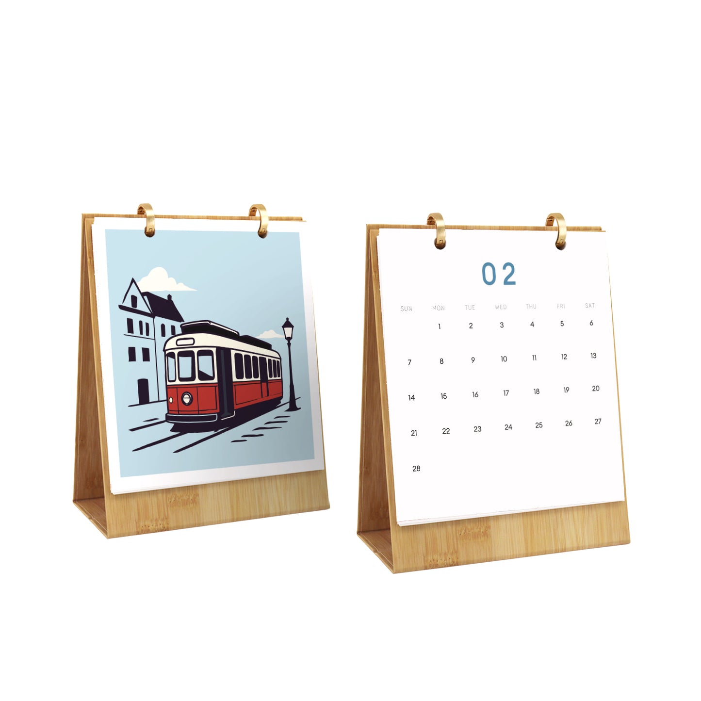 Vintage-Reise-Edition – 2027 Malen nach Zahlen Tischkalender