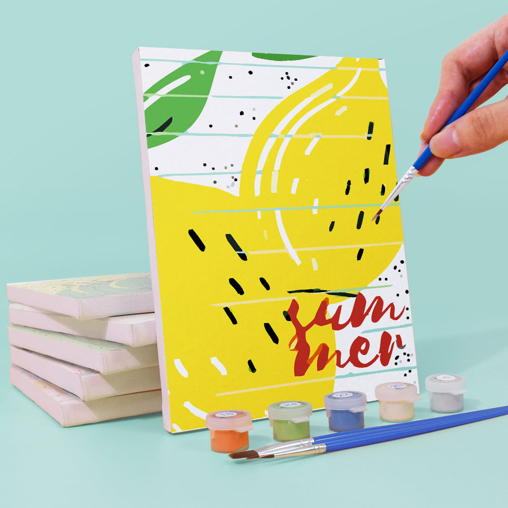 Sommerfrucht – Malen nach Zahlen