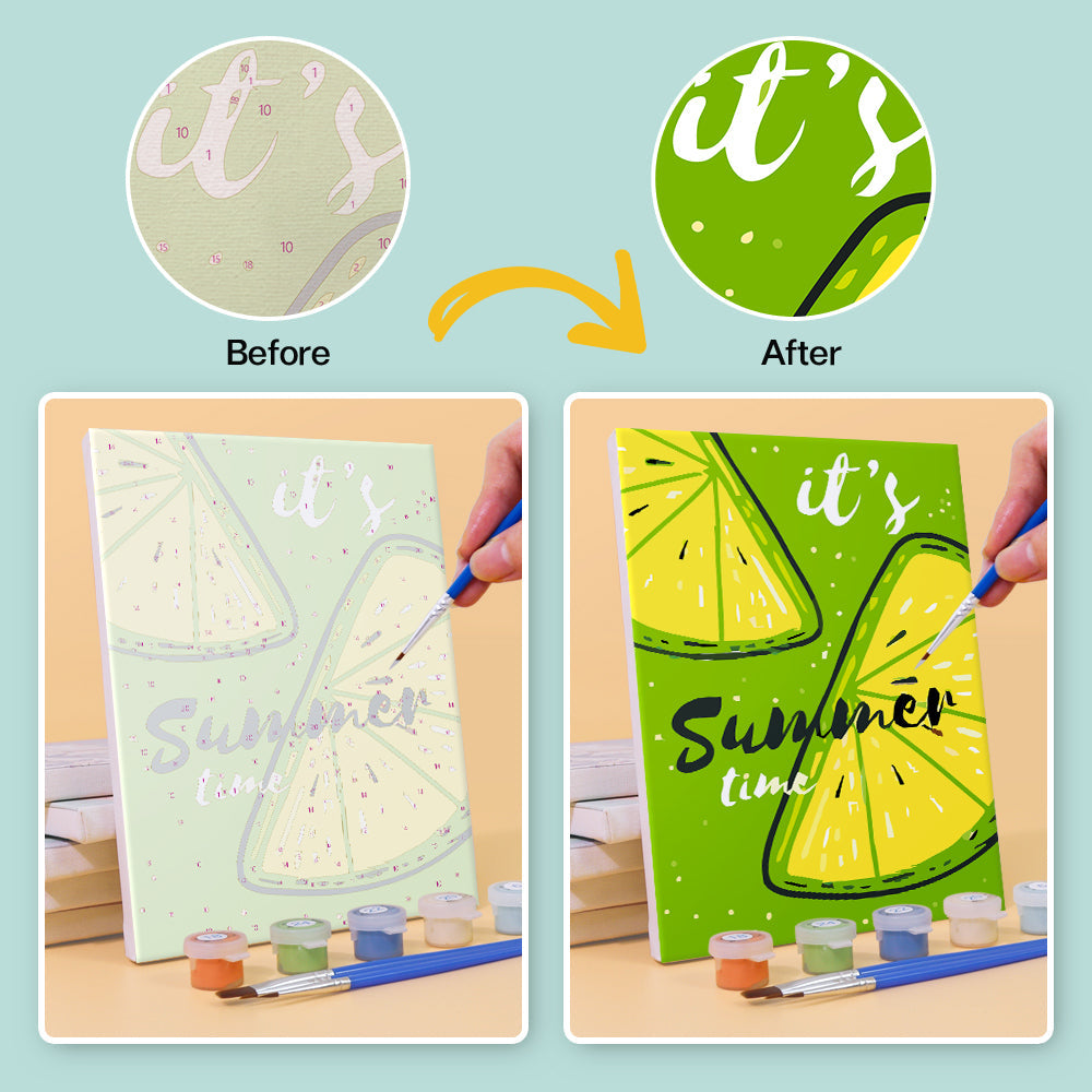 Sommerfrucht – Malen nach Zahlen