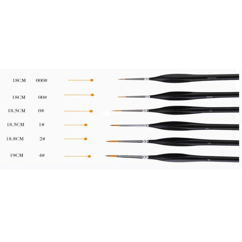 Professionele penselen (6 stuks)