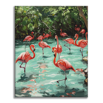 Flamencos – pintar por números