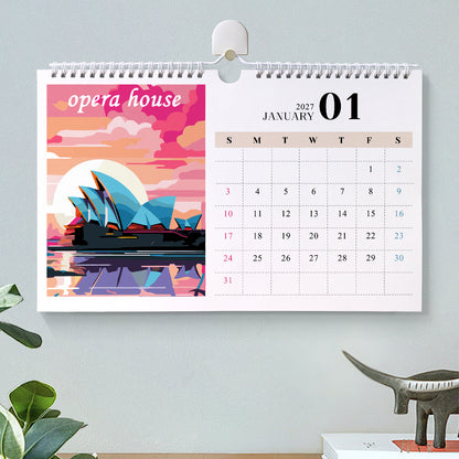 Famous Landmarks Edition – 2027 Malen nach Zahlen Tischkalender