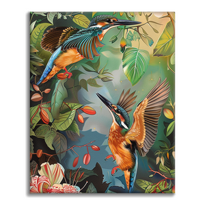 IJsvogel - Schilderen op nummer