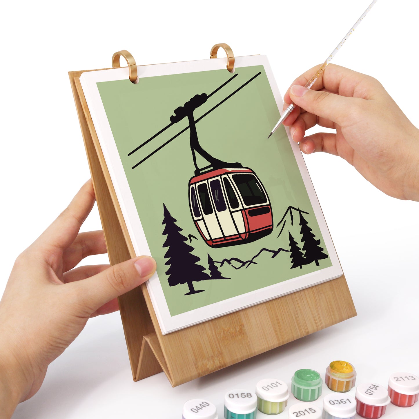 Vintage-Reise-Edition – 2027 Malen nach Zahlen Tischkalender