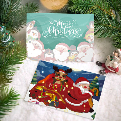 Weihnachtskarte II – Malen nach Zahlen