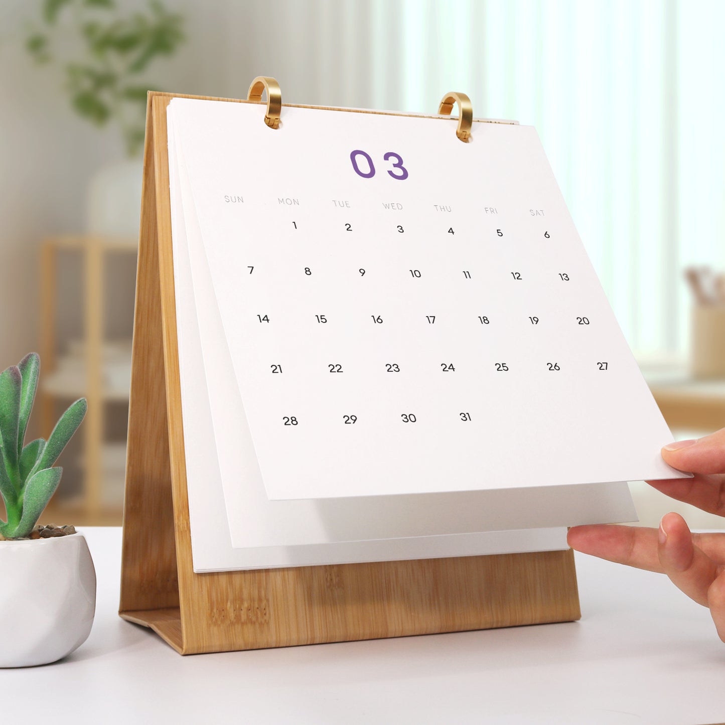 Blumen-Edition – 2027 Malen nach Zahlen Tischkalender