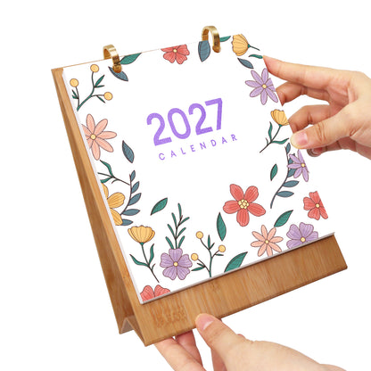 Blumen-Edition – 2027 Malen nach Zahlen Tischkalender