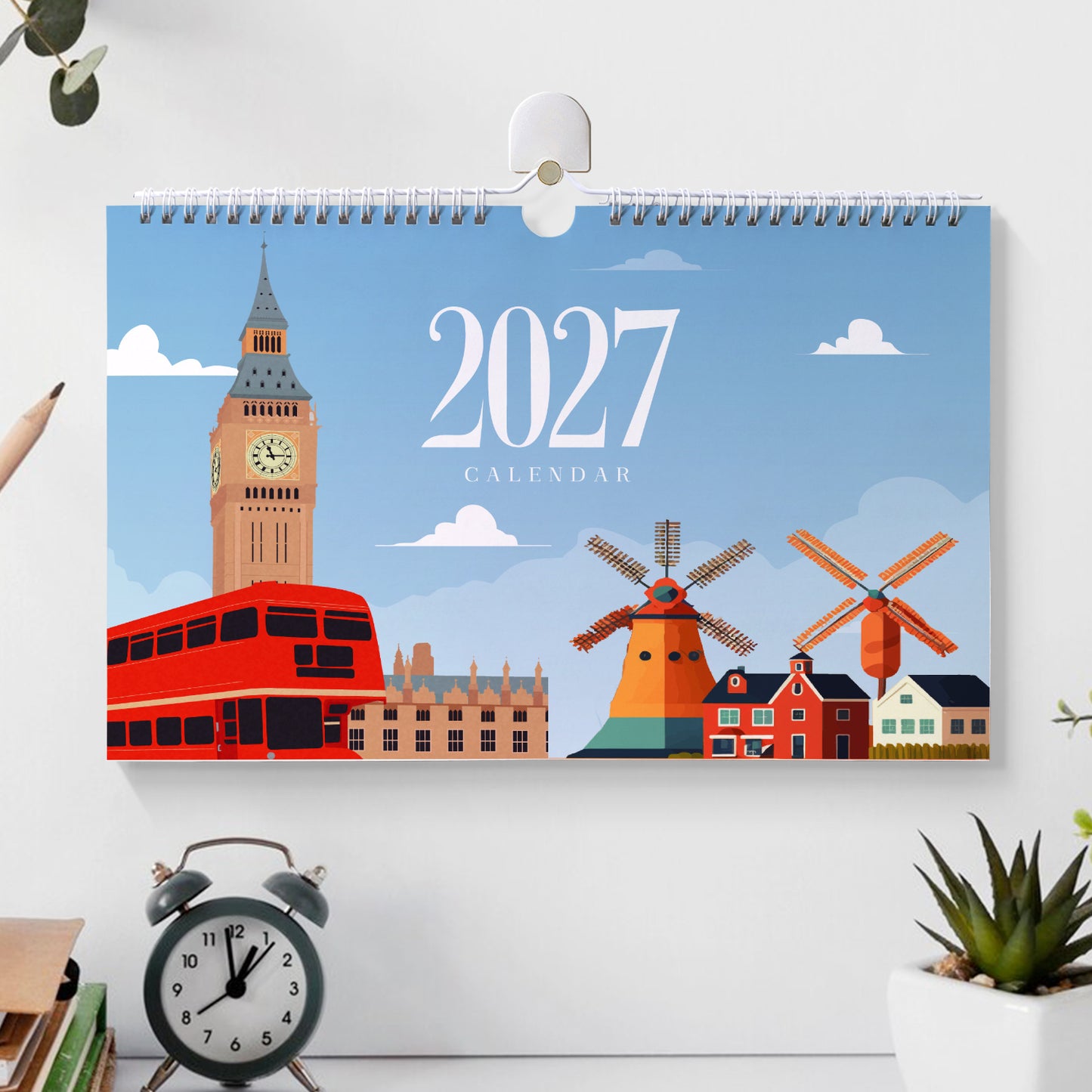 Famous Landmarks Edition – 2027 Malen nach Zahlen Tischkalender