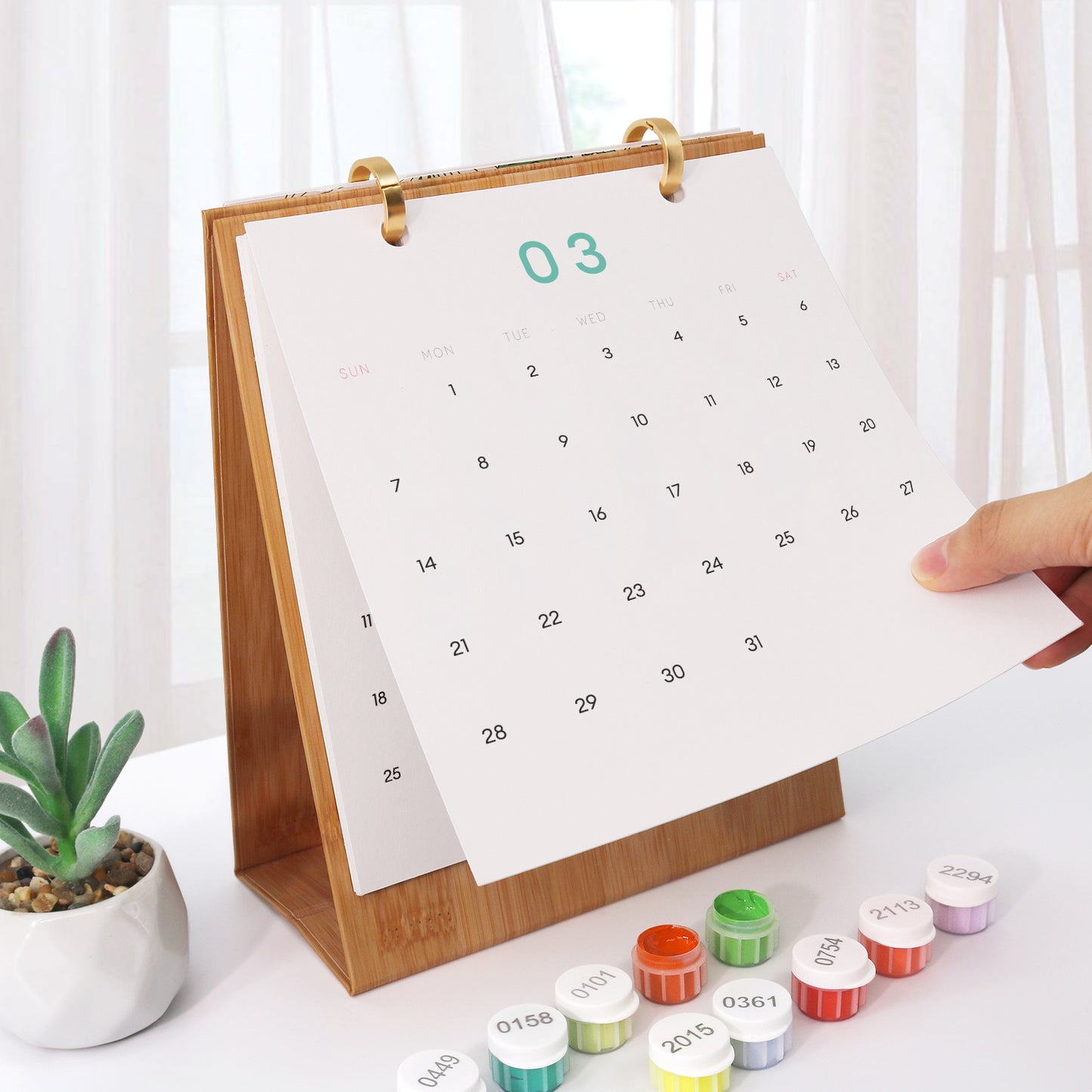 Reise-Edition – 2027 Malen nach Zahlen Tischkalender