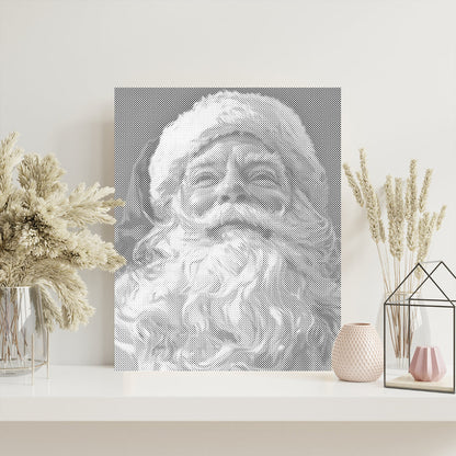Der freundliche Weihnachtsmann – Punktmalerei