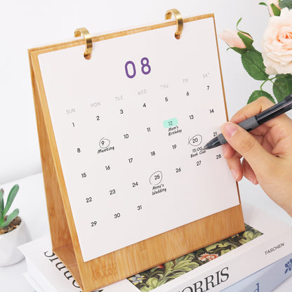 Blumen-Edition – 2027 Malen nach Zahlen Tischkalender