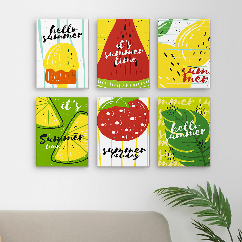 Sommerfrucht – Malen nach Zahlen