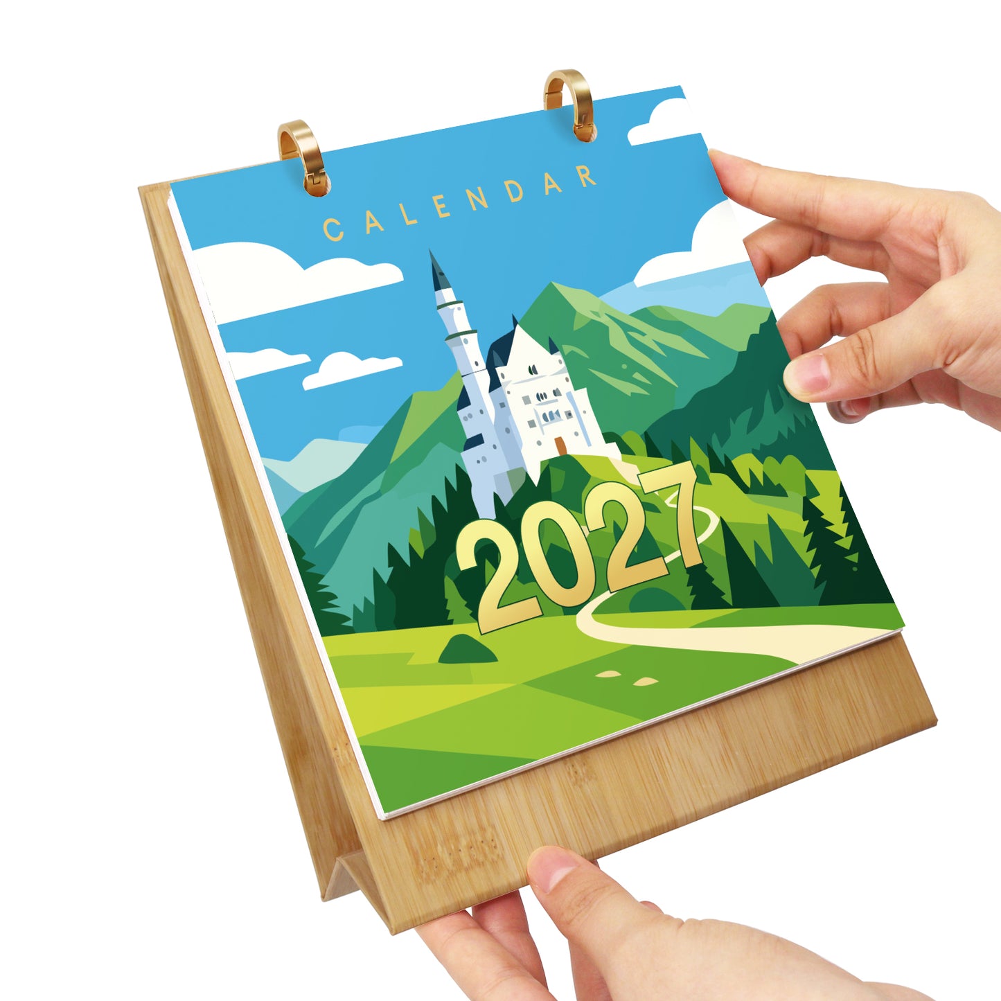 Reise-Edition – 2027 Malen nach Zahlen Tischkalender