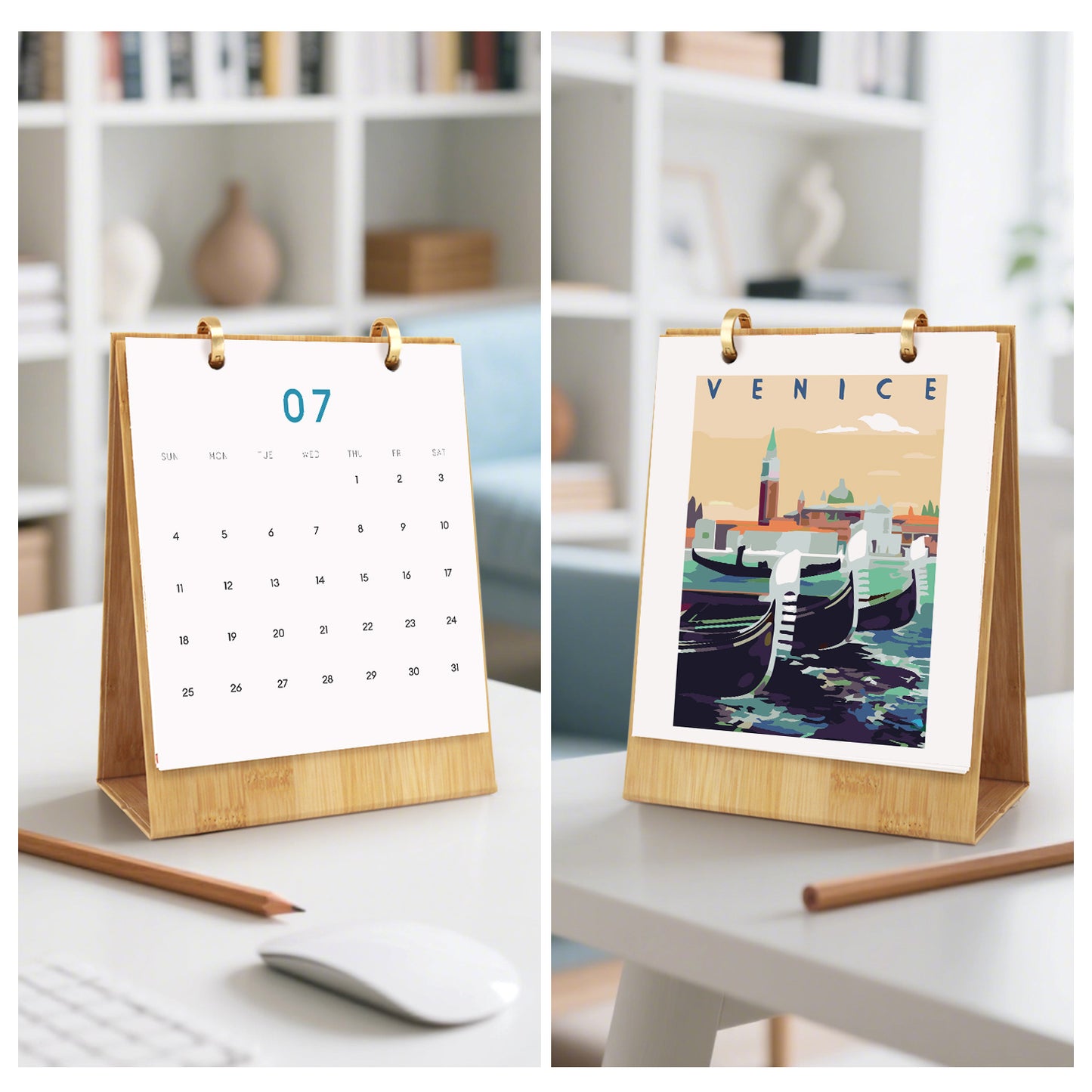 Weltreise-Edition – 2027 Malen nach Zahlen Tischkalender