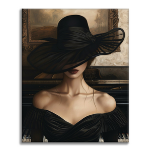 Mujer al piano – pintar por números