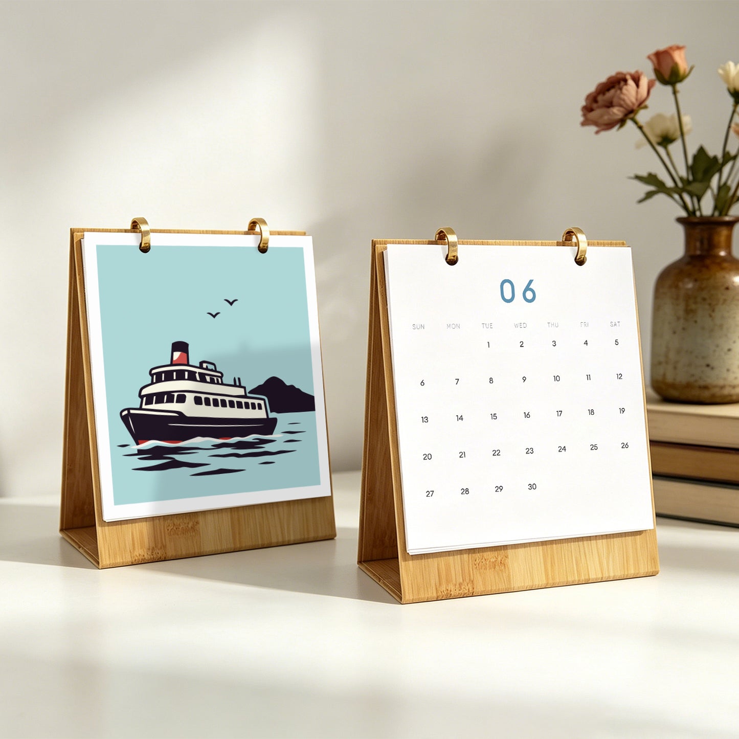 Vintage-Reise-Edition – 2027 Malen nach Zahlen Tischkalender