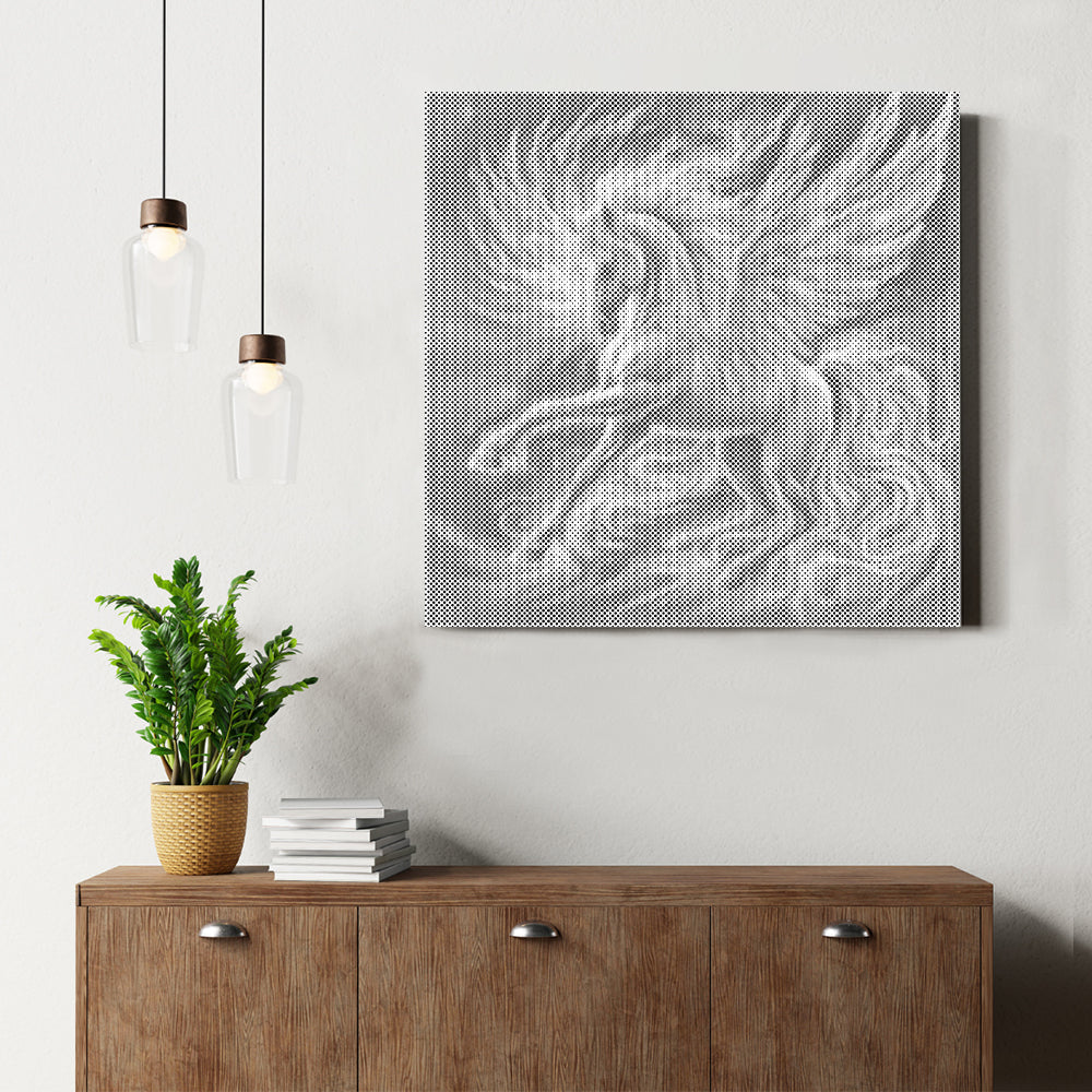 Pegasus mit leuchtendem Punktmalerei