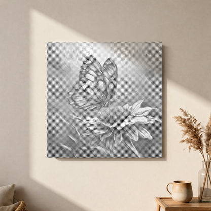 Lebhafter Schmetterling – Punktmalerei