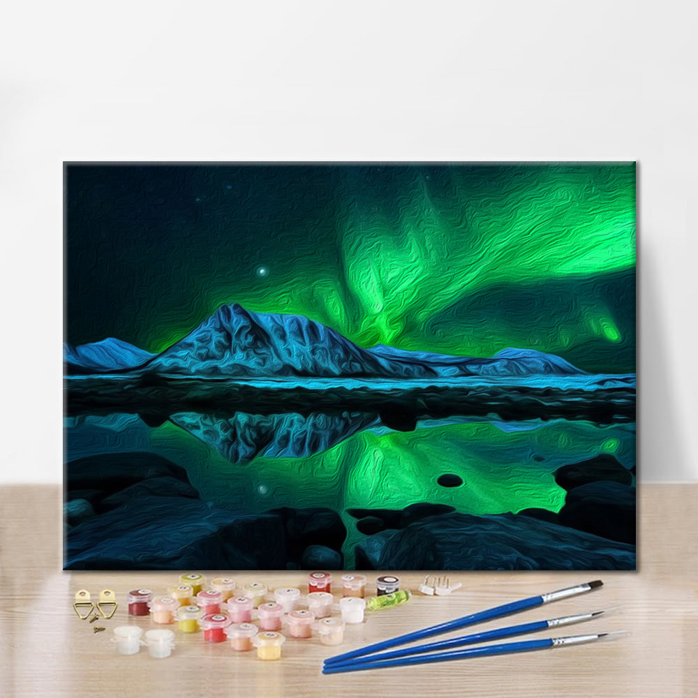 Aurora Mountain – Verf op nummer