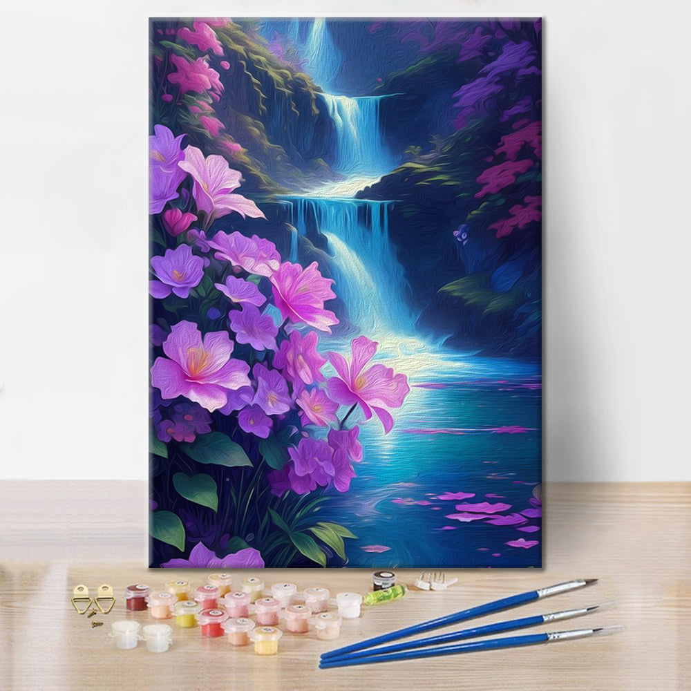 Flower Falls - Verf op nummer
