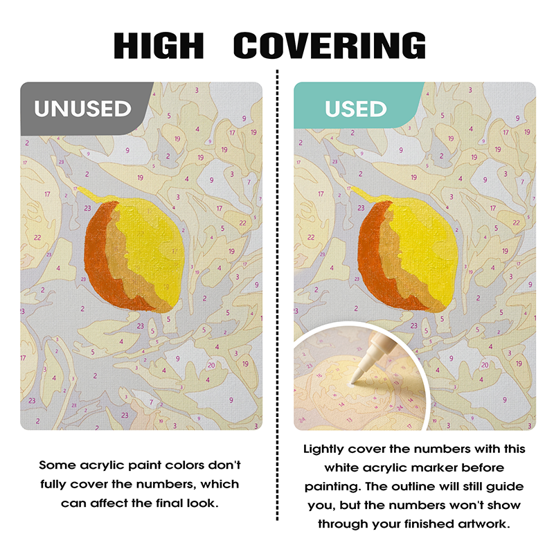 Weiße Acryl-Farbstifte (2 Stück)