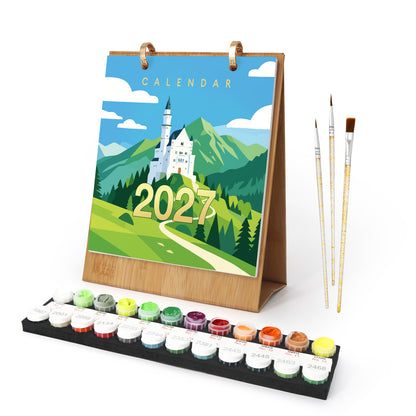 Reise-Edition – 2027 Malen nach Zahlen Tischkalender
