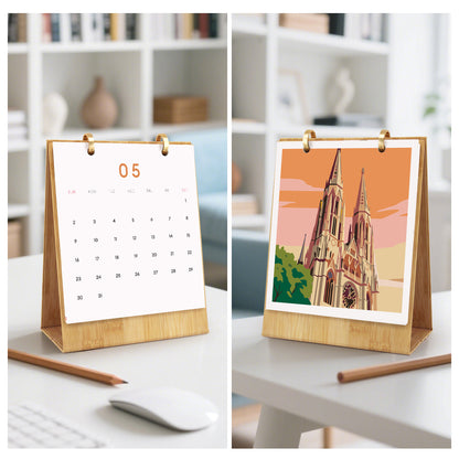 Reise-Edition – 2027 Malen nach Zahlen Tischkalender