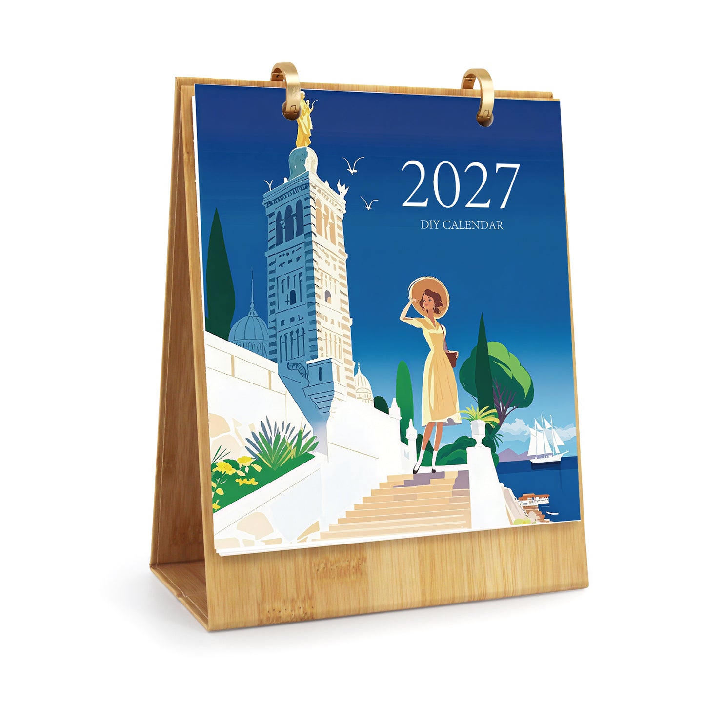 Weltreise-Edition – 2027 Malen nach Zahlen Tischkalender