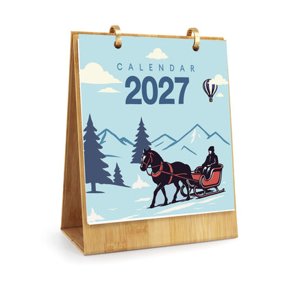 Vintage-Reise-Edition – 2027 Malen nach Zahlen Tischkalender