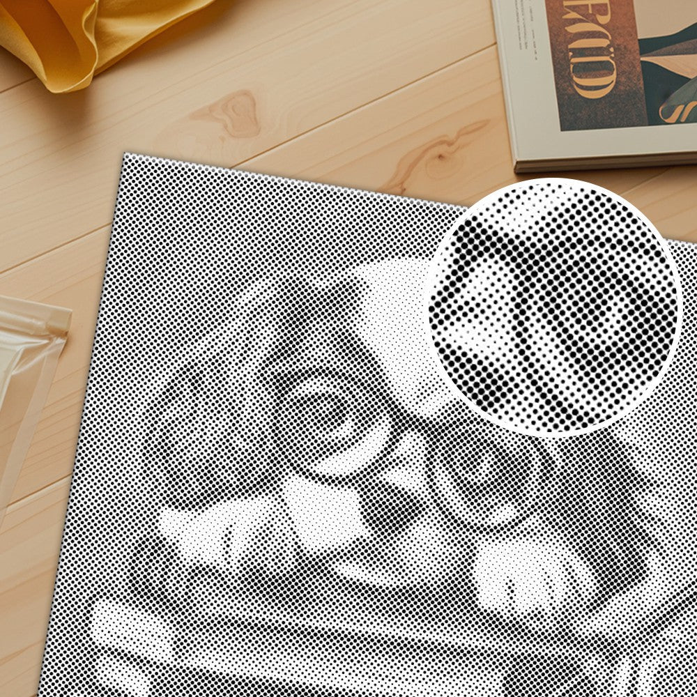 Bücherwurm-Hunde-Charm – Punktmalerei