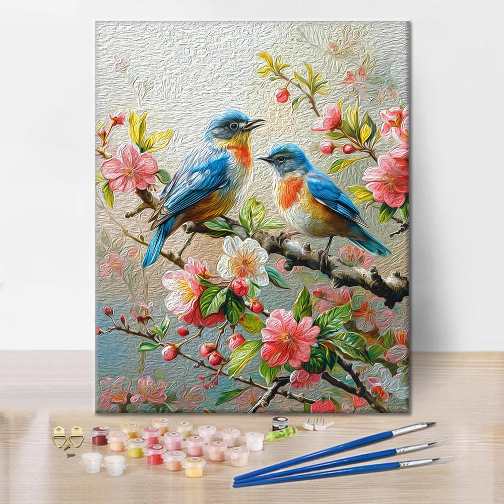 Pájaros cantores – Pintar por números