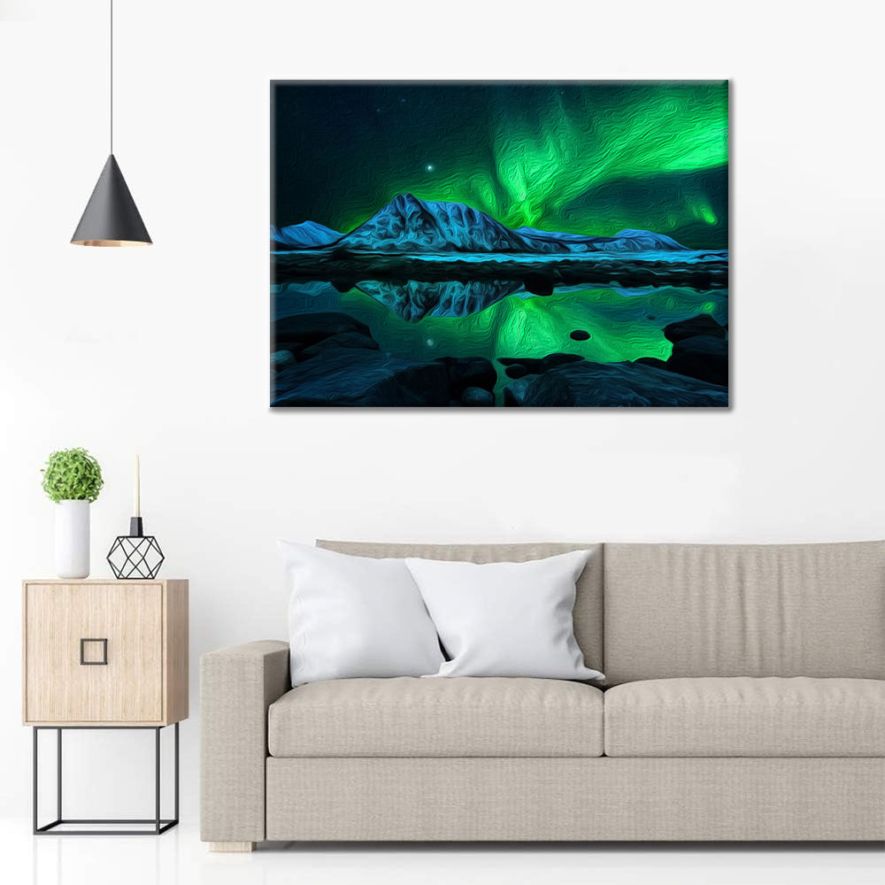 Aurora Mountain – Verf op nummer