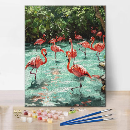 Flamencos – pintar por números