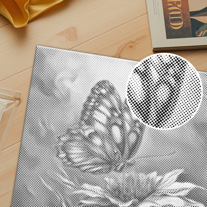 Lebhafter Schmetterling – Punktmalerei