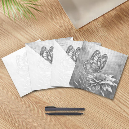 Lebhafter Schmetterling – Punktmalerei
