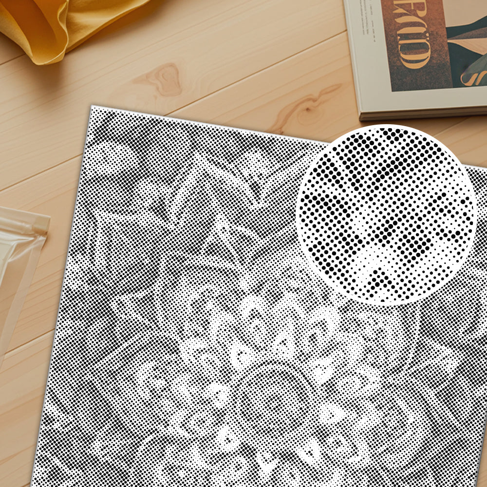 Regenbogenblumen-Mandala – Punktmalerei
