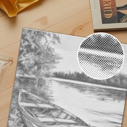 Boote auf dem See – Punktmalerei
