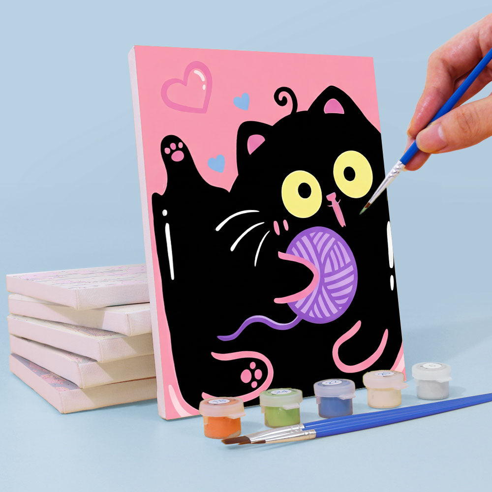 Rosa-schwarze Katzen