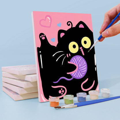 Rosa-schwarze Katzen