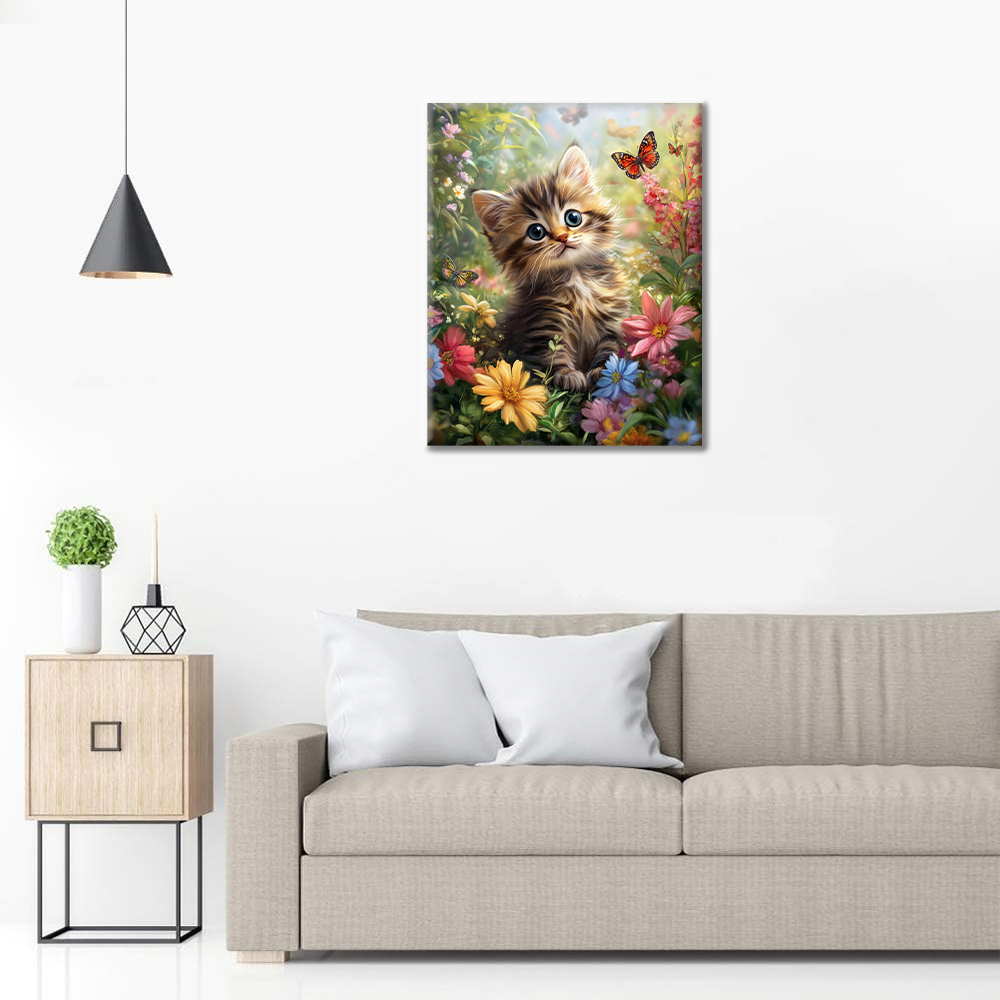 Gatitos de jardín – Pintar por números