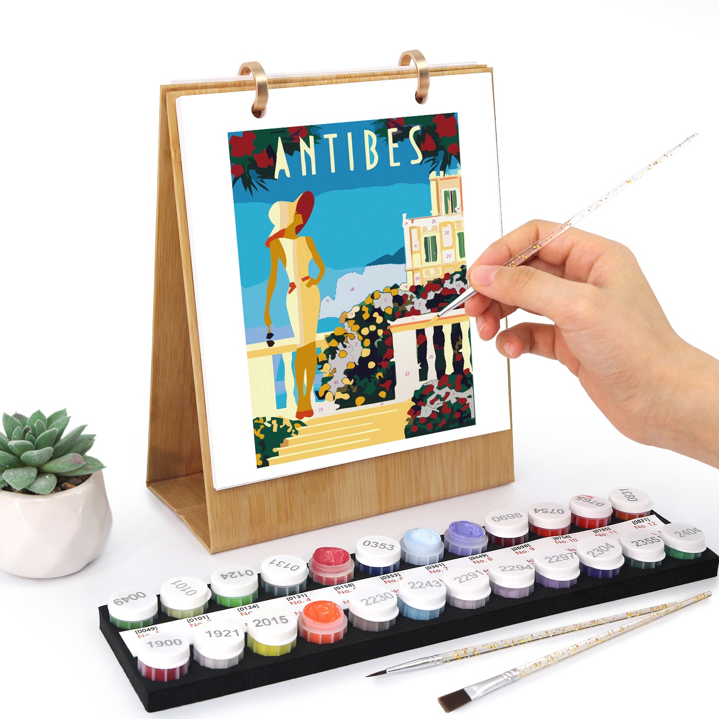 Weltreise-Edition – 2027 Malen nach Zahlen Tischkalender