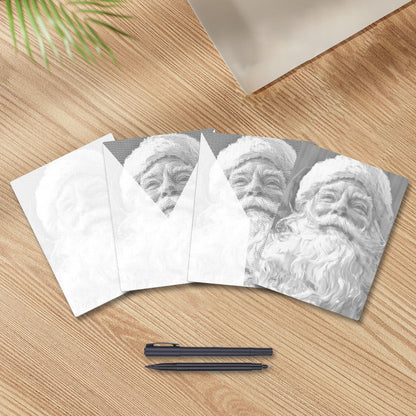 Der freundliche Weihnachtsmann – Punktmalerei