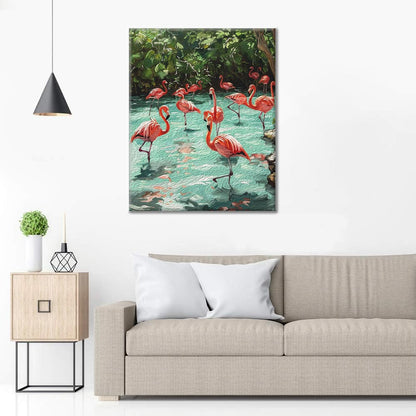 Flamencos – pintar por números
