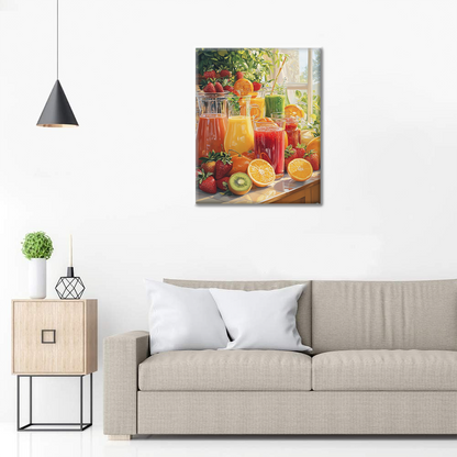 Zumos de cocina al sol – pintar por números